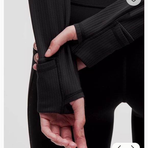 Lululemon Rulu Cropped Ribbed Half Zip Pullover - Picture 9 of 10